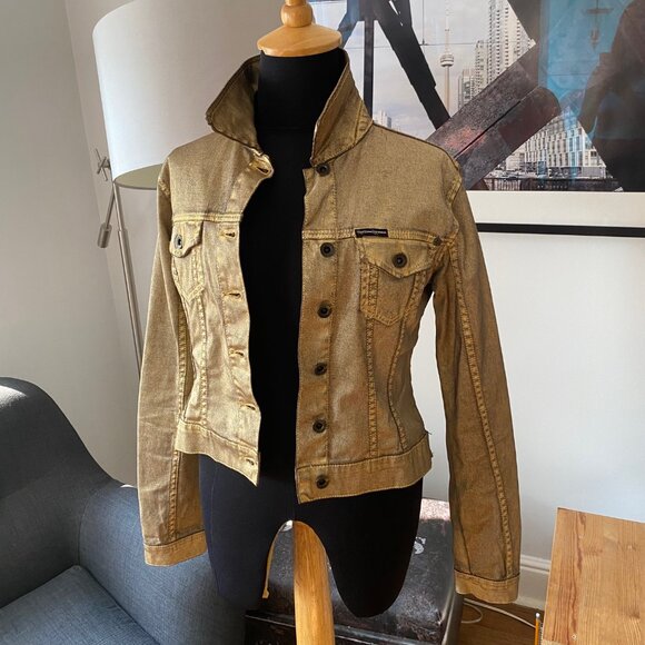 Gold Jean Jacket - Picture 6 of 10